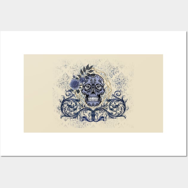 Navy Blue Creation Wall Art by incarnations